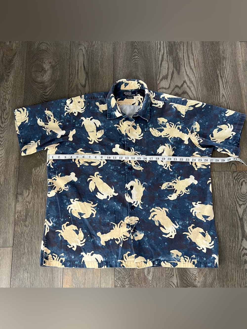Vintage 1990s POLO by RALPH LAUREN Lobster & Crab Cam… - Gem